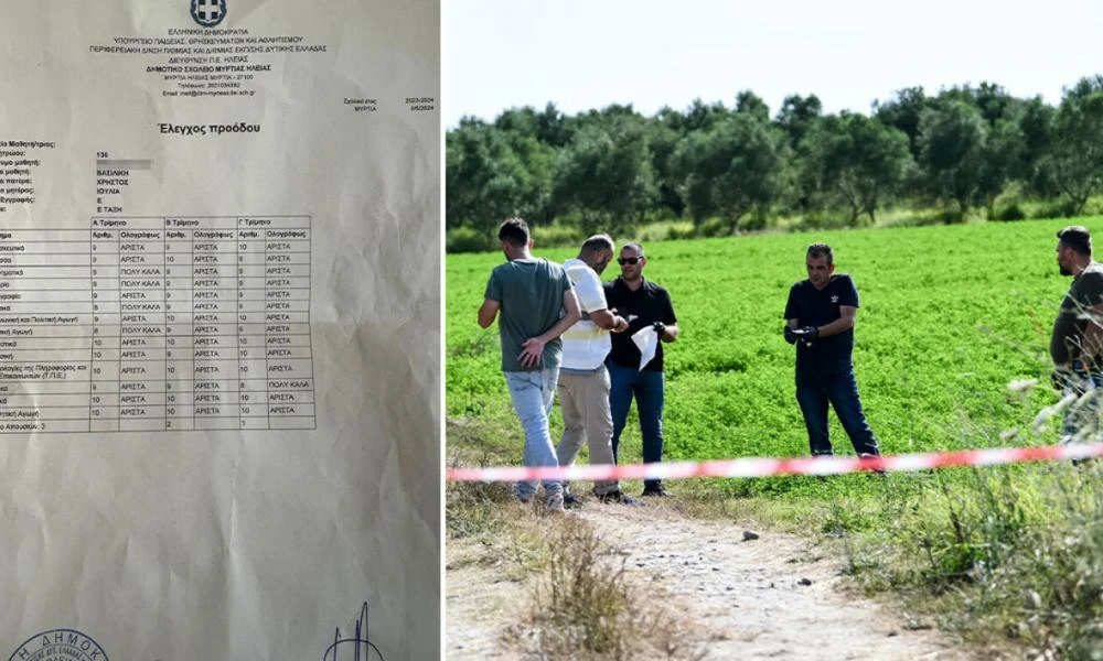 Ηλεία: Θλίψη και οργή για τον χαμό της 11χρονης Βασιλικής - Ο έλεγχος και το «άριστα» που δεν πήρε ποτέ στα χέρια της
